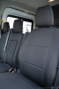 Pokrowce na fotele samochodowe FORD Transit 2013- żakard i ekoskóra 7 os.