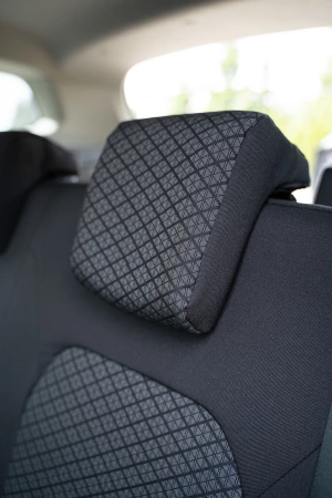 Pokrowce na fotele samochodowe DACIA Duster 2017-2024 żakard i ekoskóra 5 os.