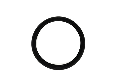 Pokrowiec na kierownicę nakładka z szarym szyciem