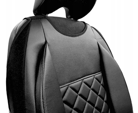 Mata ochronna na fotel samochodowy lędźwiowa profilowana eko-skóra miękka