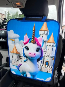 Osłona na tył fotela mata ochronna do auta samochodowa dla dzieci PONY