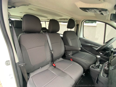 Pokrowce na fotele samochodowe RENAULT Trafic 2014- ekoskóra 9 os.