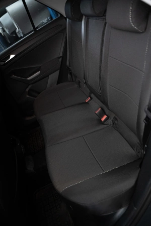 Pokrowce na fotele samochodowe VW T-ROC 2017- żakard i ekoskóra 5 os.