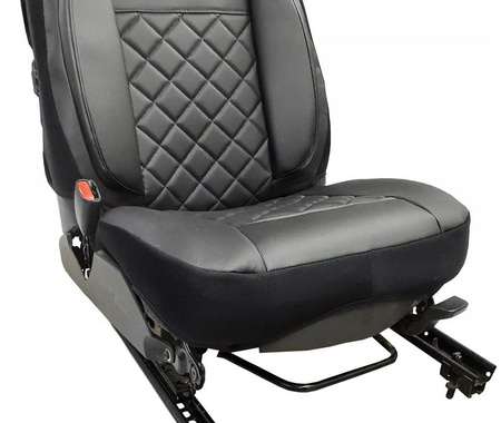 Mata ochronna na fotel samochodowy lędźwiowa profilowana eko-skóra miękka