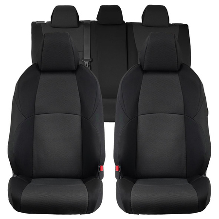 Pokrowce na fotele samochodowe CITROEN Berlingo 2018- żakard i ekoskóra 2 os.
