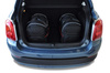 FIAT 500X 2014+ TORBY DO BAGAŻNIKA 3 SZT