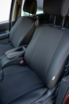 Pokrowce na fotele samochodowe RENAULT Scenic 2003-2009 żakard i ekoskóra 5 os.