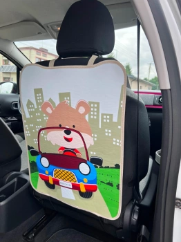 Osłona na tył fotela mata ochronna do auta samochodowa dla dzieci MIŚ
