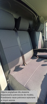 Pokrowce na fotele VW T5 2003-10 ekoskóra 3 os.