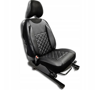 Mata ochronna na fotel samochodowy lędźwiowa profilowana eko-skóra miękka