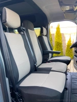 Pokrowce na fotele samochodowe RENAULT Master 2010-2024 ekoskóra 3 os.