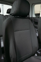 Pokrowce na fotele samochodowe VW Caddy 2021- żakard i ekoskóra 5 os.