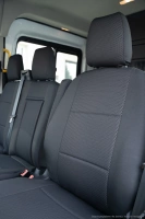 Pokrowce na fotele samochodowe FORD Transit 2013- żakard i ekoskóra 2 os.